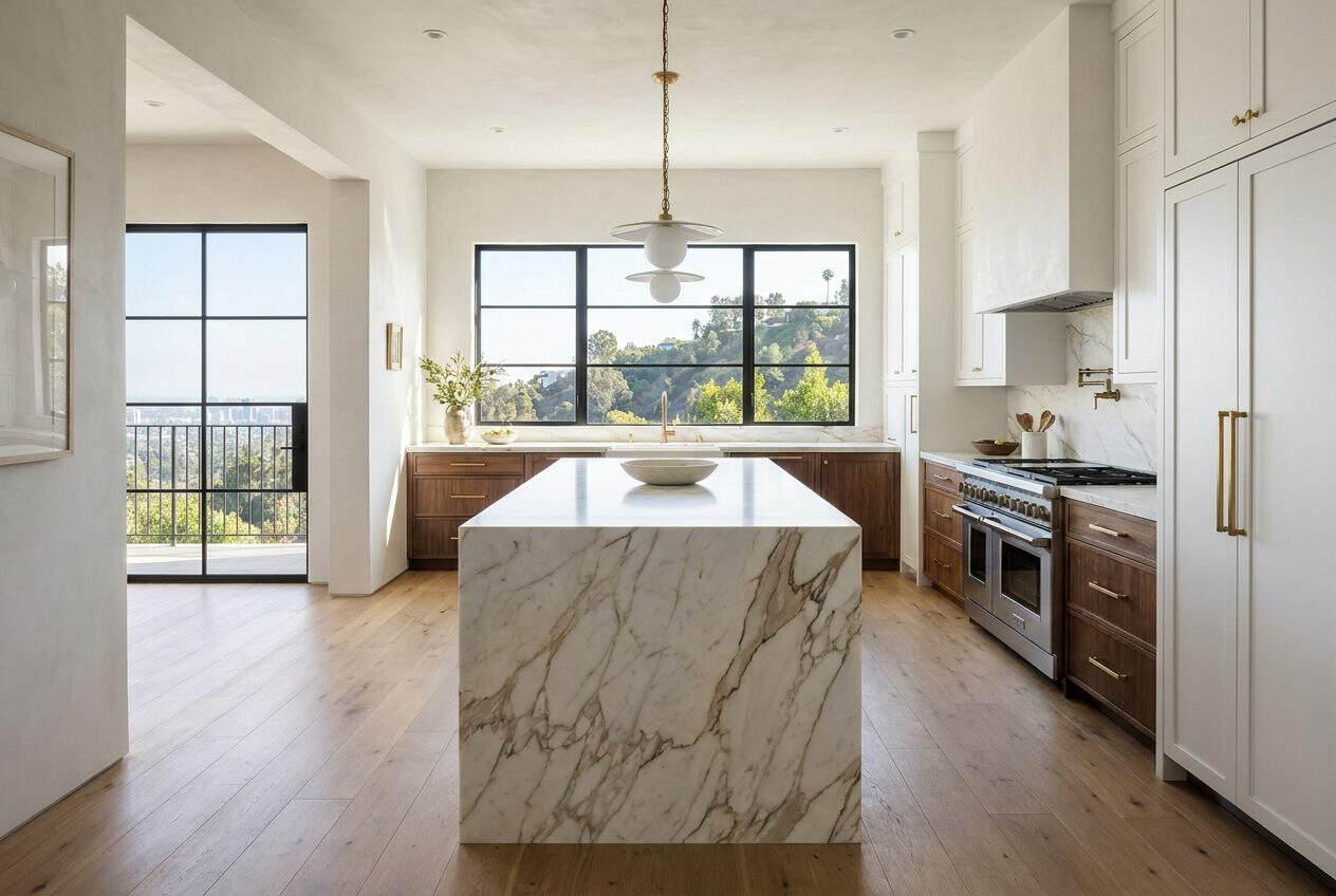 Custom kitchen remodel by Oran Remodeling in Los Angeles